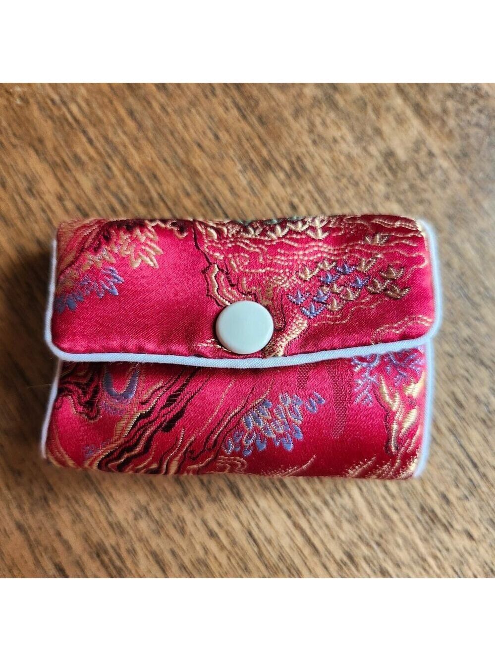 Japanese Origami Pouch, Jewelry Box, Earphone or Key Holder Soft Fabric Pouch